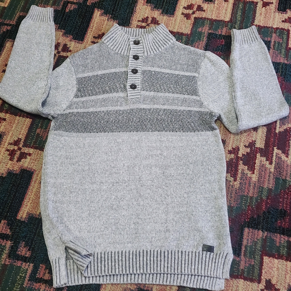 OUTPOST MAKERS by Buckle Hensley Ice Heather Pullover Sweater Size L